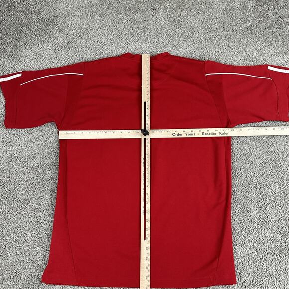 Nebraska Cornhuskers Shirt Mens Medium Red NCAA Football Adidas Performance - Picture 7 of 10